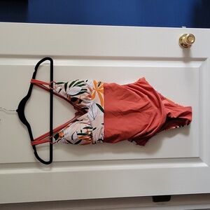 Cupshe One Piece Floral cheeky swimsuit, size L